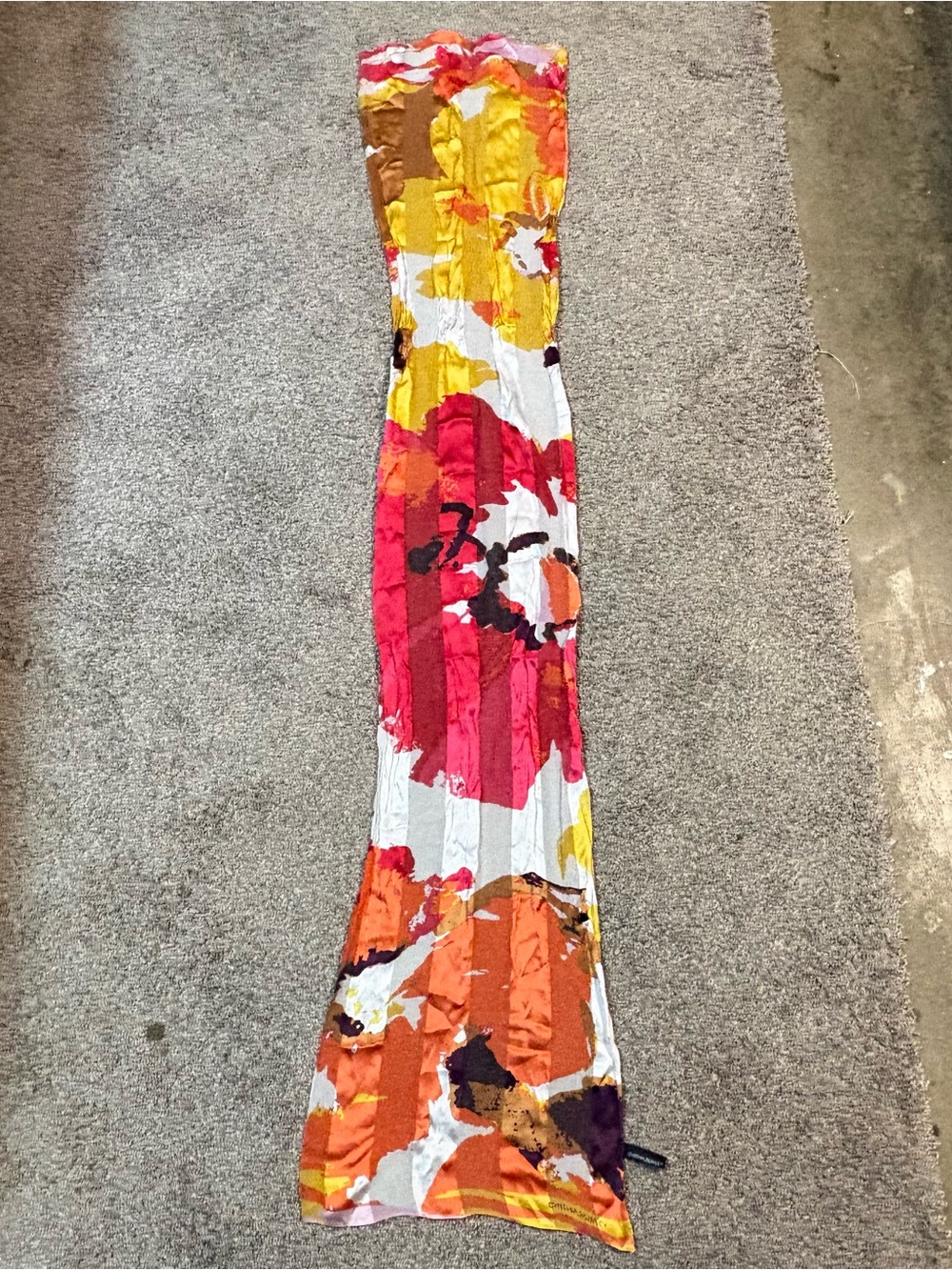 Cynthia Rowley long silk scarf.